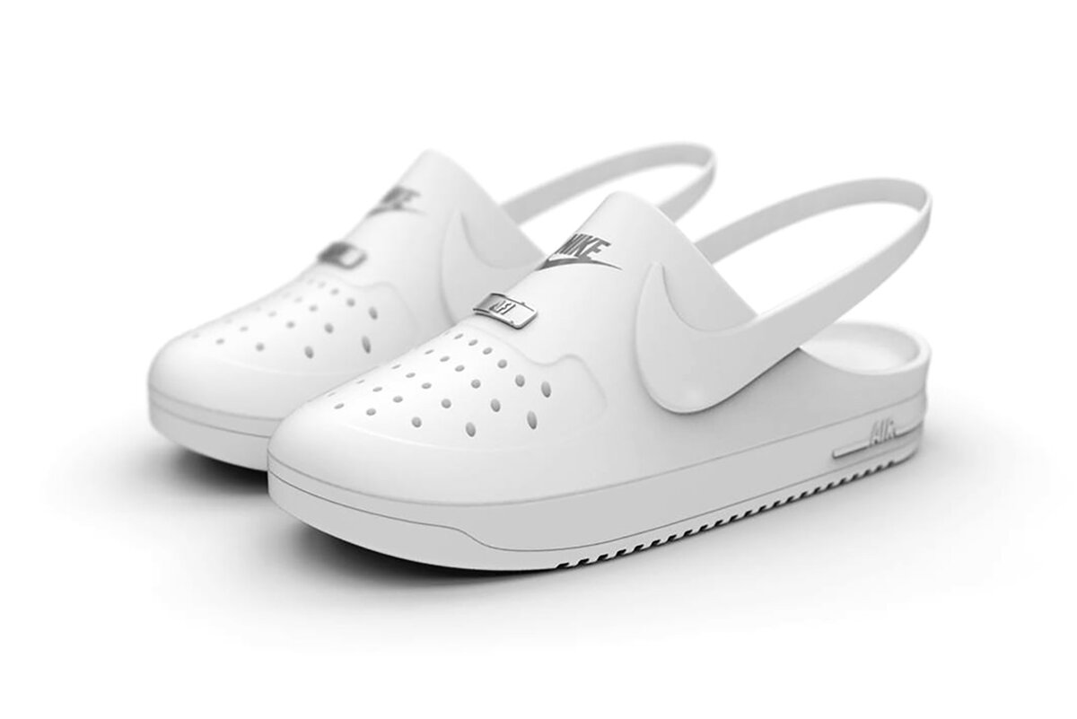 Коллаб The Crocs x Nike Air Force 1