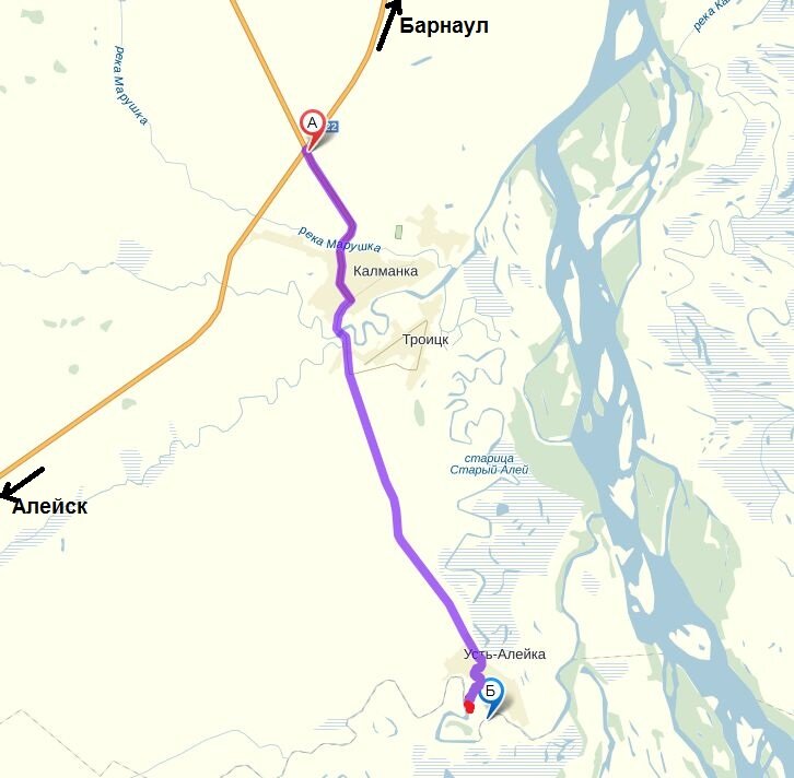 Село усть калманка алтайский край карта