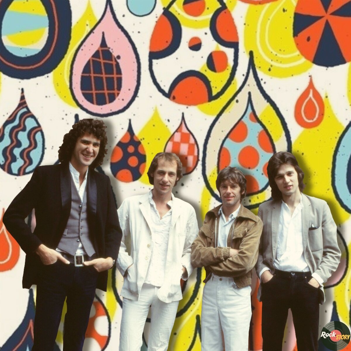 На фотографии: участники группы Dire Straits