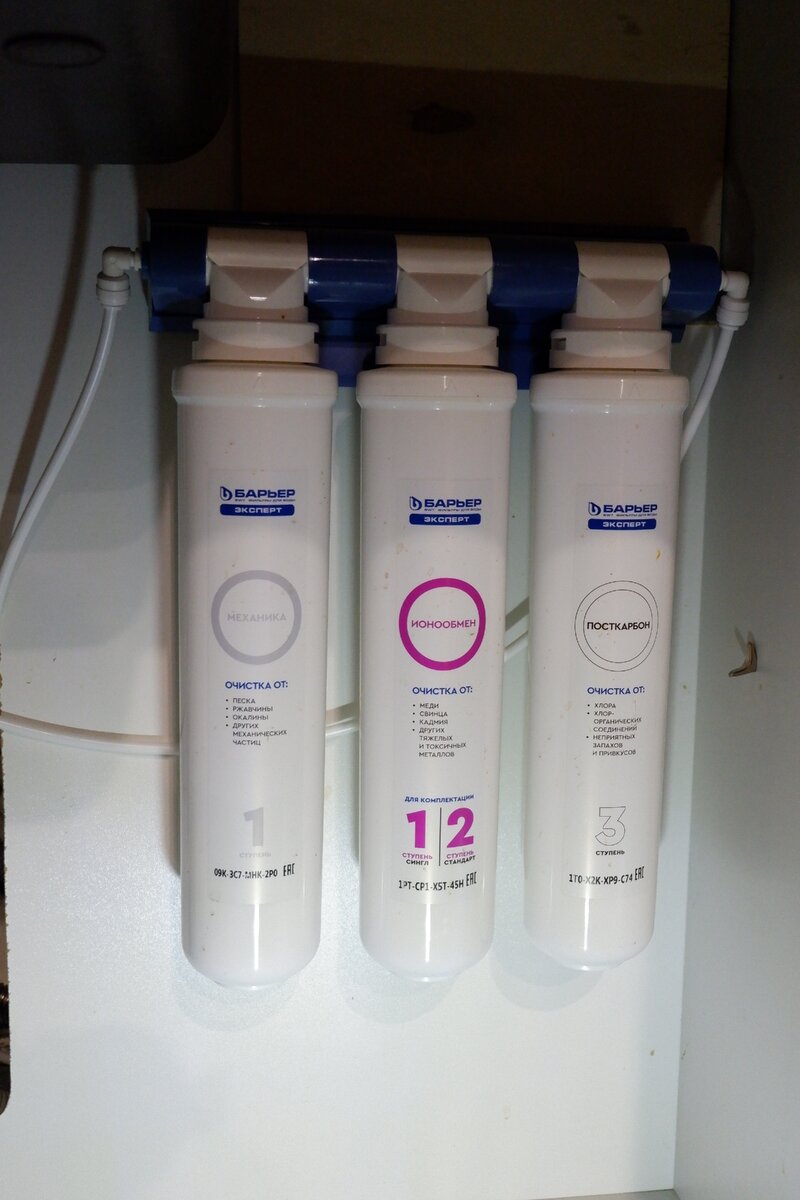 Комплект фильтроэлементов. Компактно. Удобно обслуживать и менять.