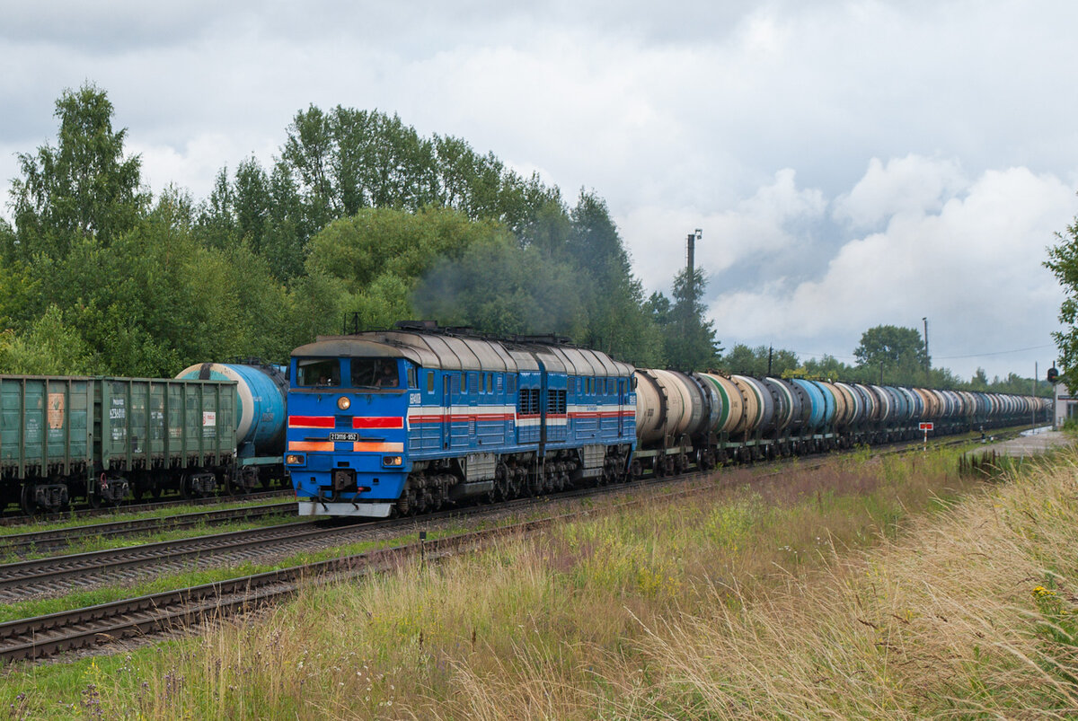 Прототип модели, тепловоз 2ТЭ116-952, фото с сайта https://trainpix.org, автор MaNdRoN 