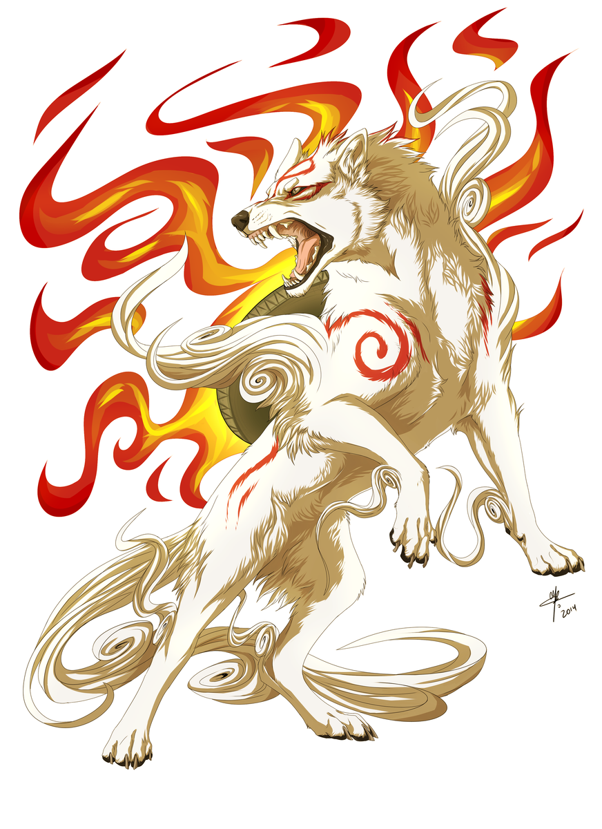 Оками- волк из японской мифологии