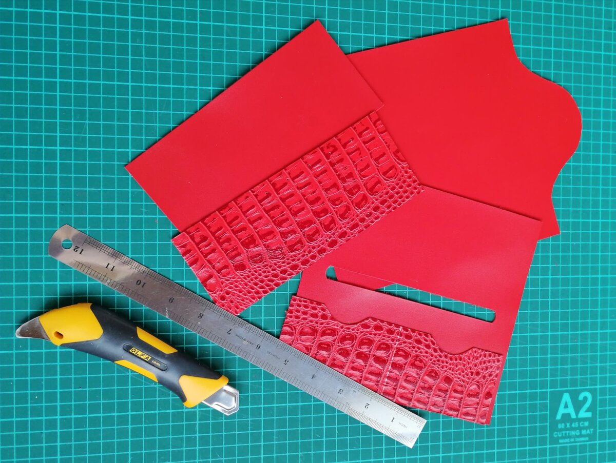 Раскрой деталей будущего кошелька