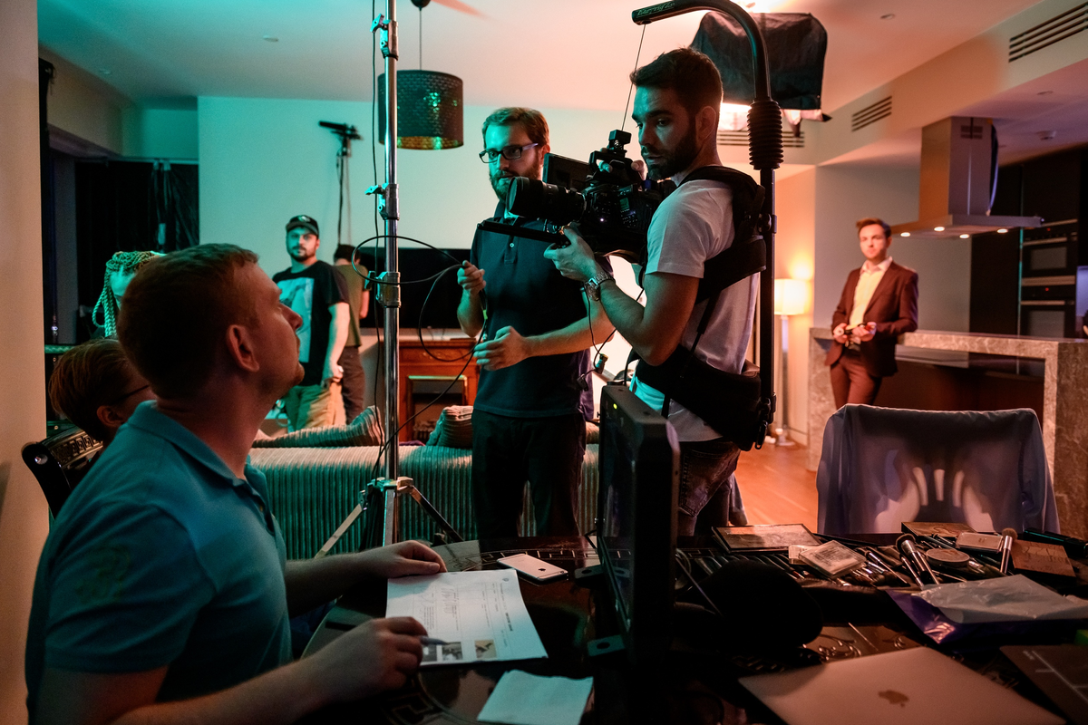 Со съемок ролика "Магнитогорские напальчники" 