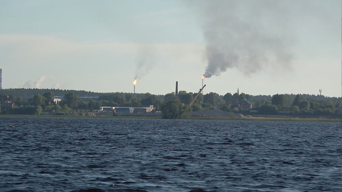 Газовые факелы близ Казани