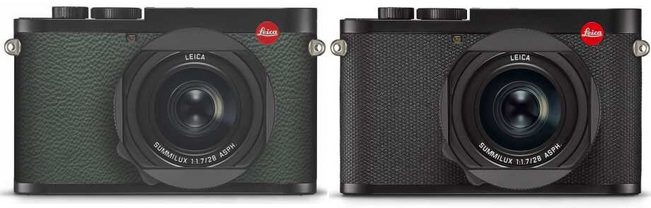 Leica Q2: “007 Edition” (слева)  и серийная (справа)