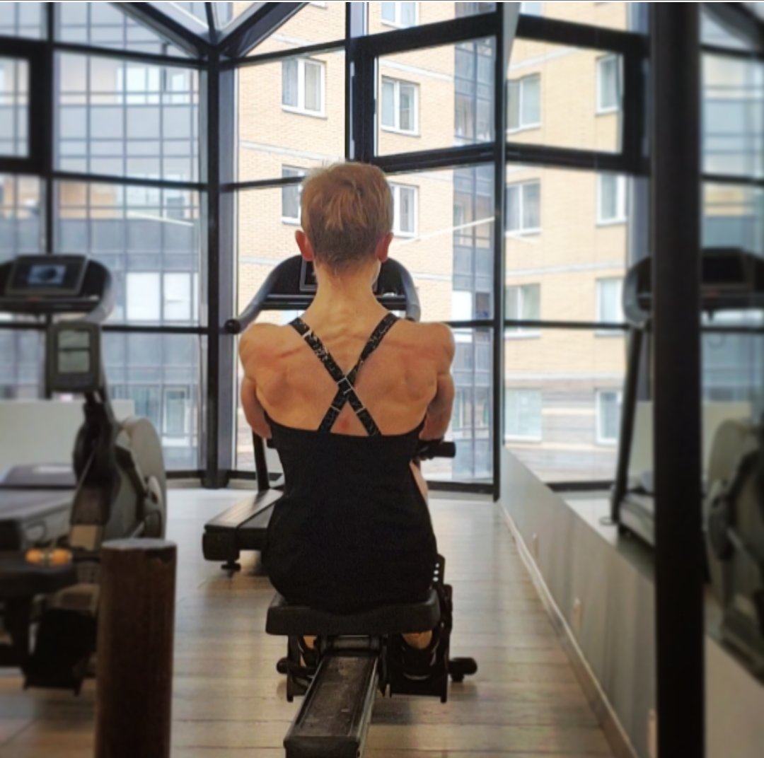 Фото с тренировки автора.