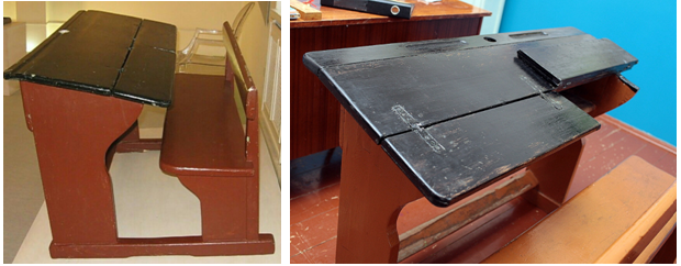 Первая парта из моего школьного детства. Фото из интернета. 