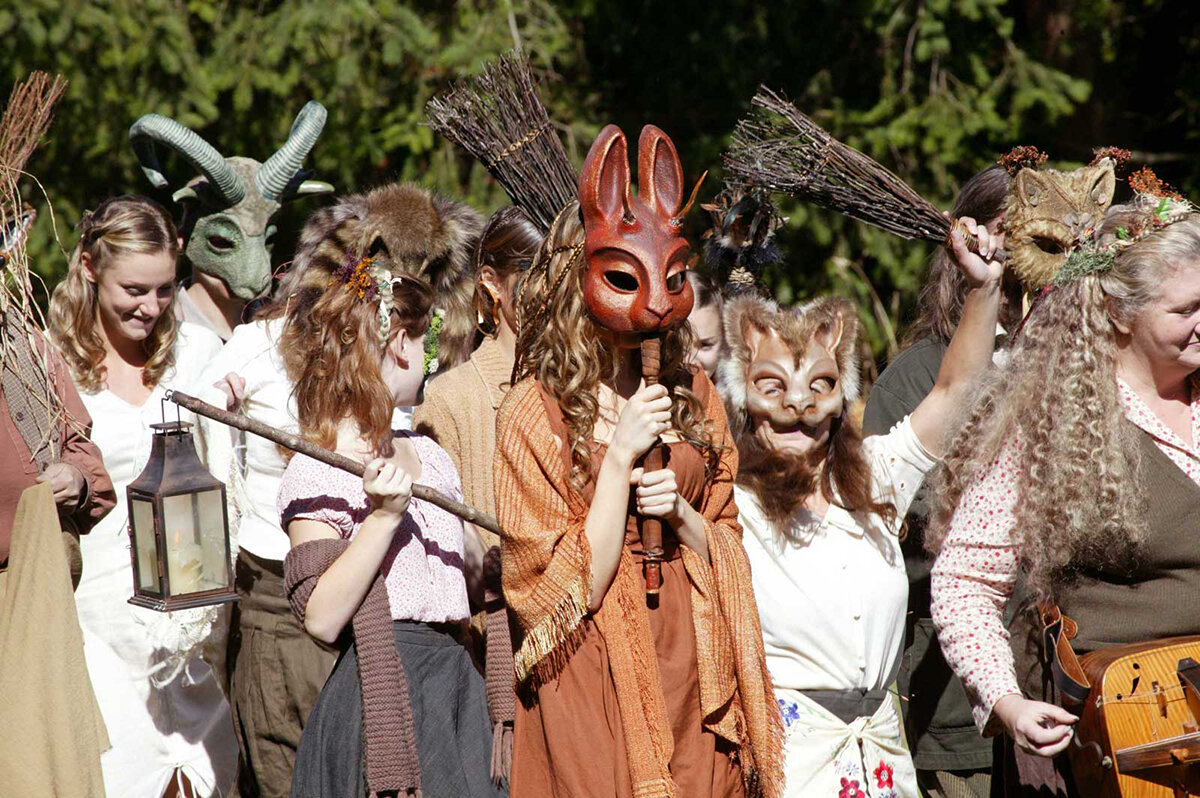 Кадр из фильма "Плетеный человек", 1978 г.