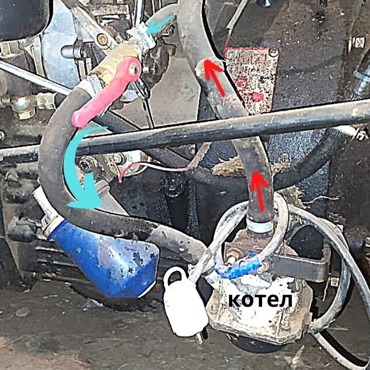 Подогрев двигателя на трактор