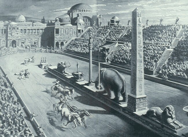 Ипподром в Константинополе. https://www.sorbiona.com/wp-content/uploads/2017/03/Constantinople-Hipodrom-Istanbul.jpg 