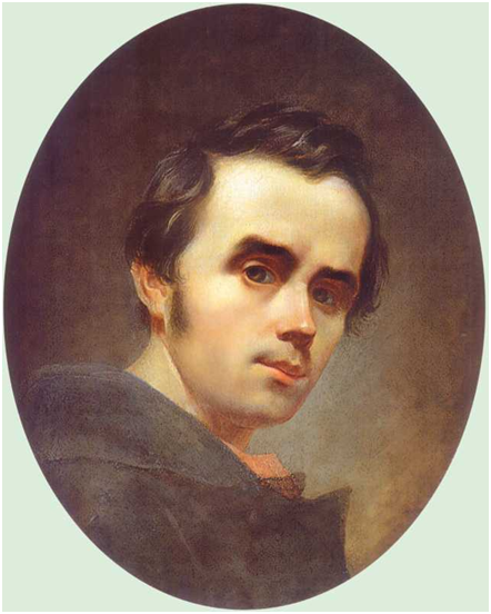 Тарас Григорьевич Шевченко. Автопортрет. 1840 г.