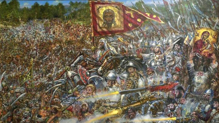 "ЗА РУСЬ СВЯТУЮ! МОЛОДИНСКАЯ БИТВА". ХУД. ВЛАДИМИР ДОРОНИН. ФОТО: DORONINV.RU
