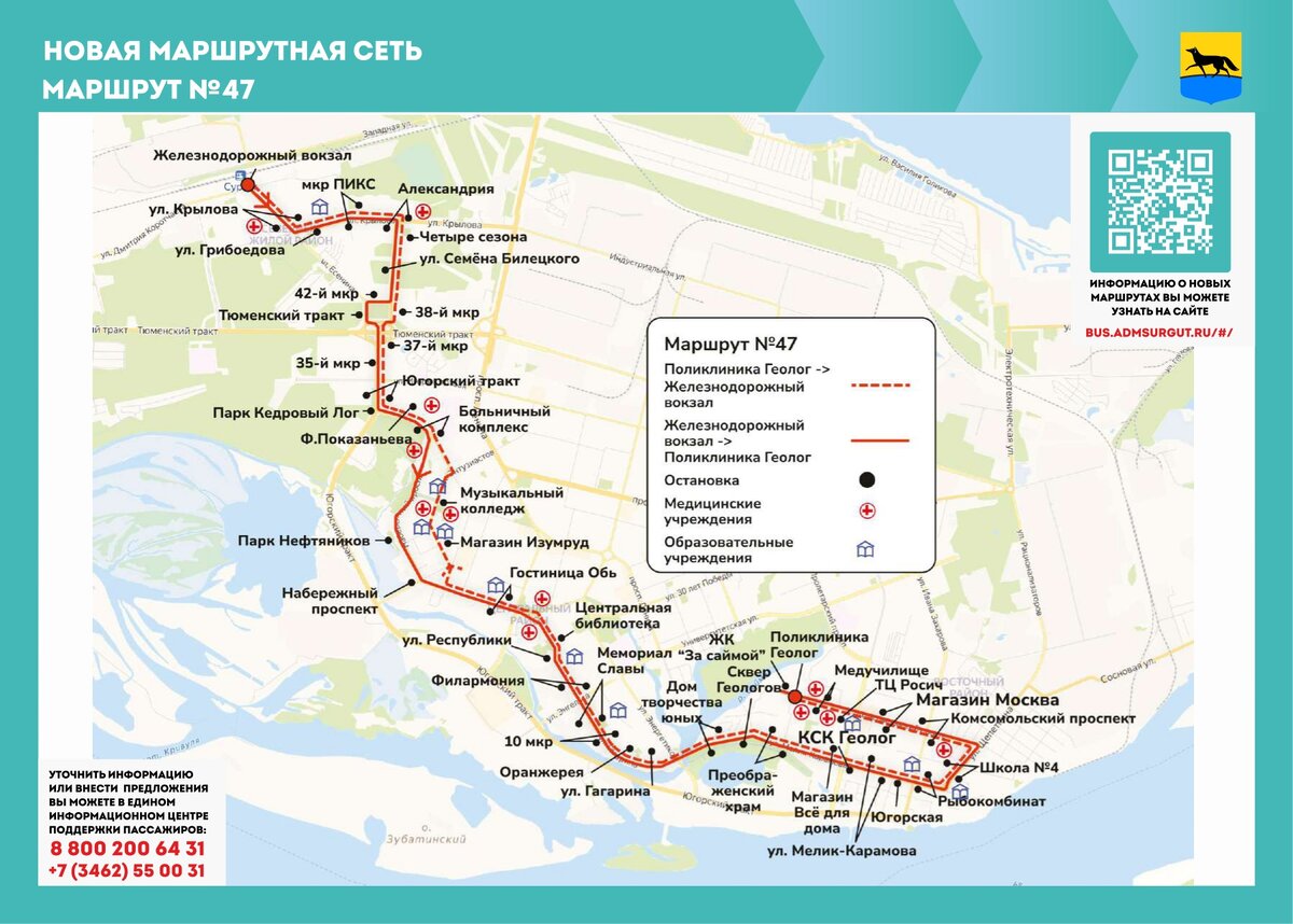 Проект новой маршрутной сети сургут