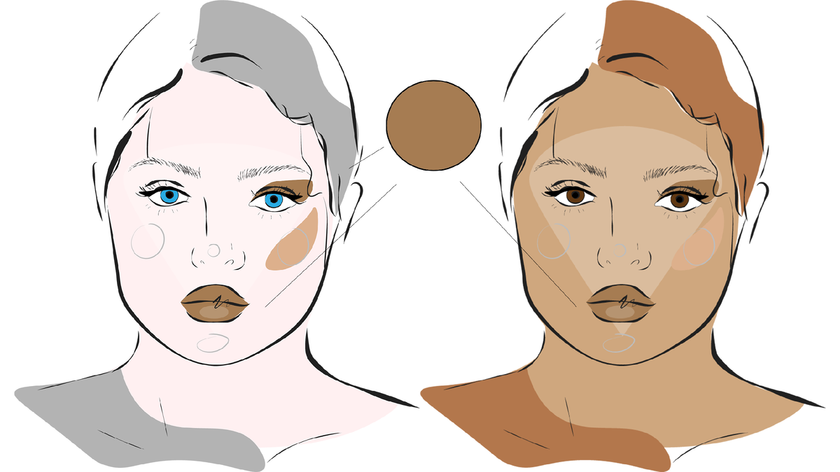 Цвет один! Но на ком-то он нюд, а на ком-то вызывающее яркое пятно