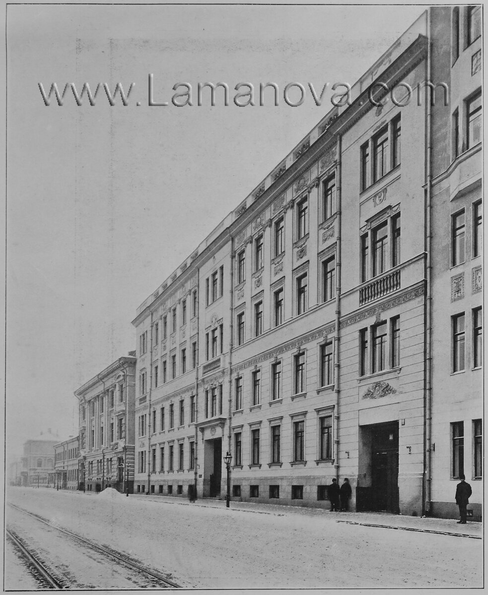 Дом Надежды Ламановой на Тверском бульваре, в который брали девочек на воспитание и давали им профессию и образование