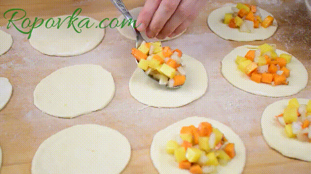 Манты с тыквой