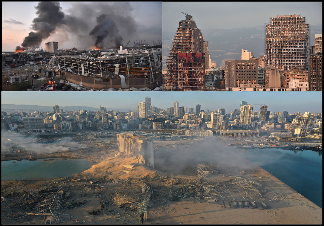 последствия взрыва в Бейруте