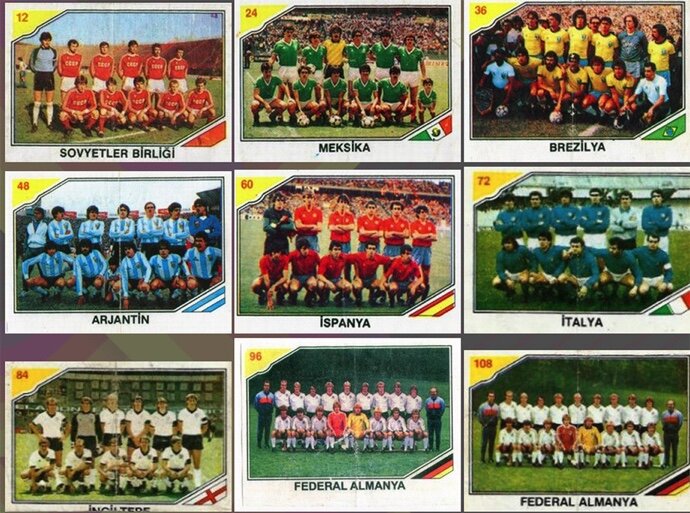 вкладыши жевательной резинки Final 1986 года