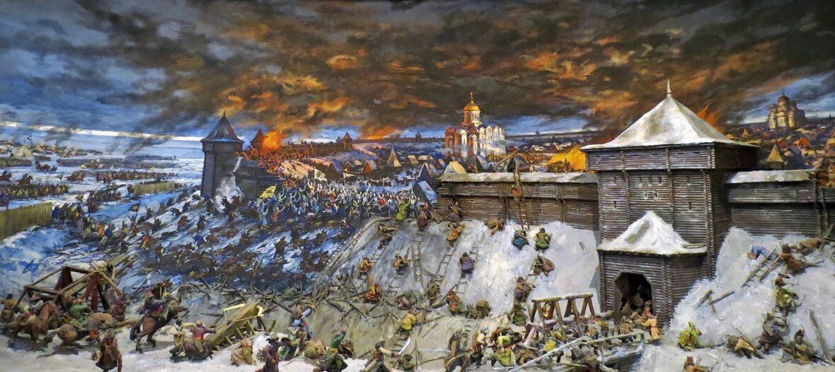 Фрагмент диарамы "Штурм Рязани".