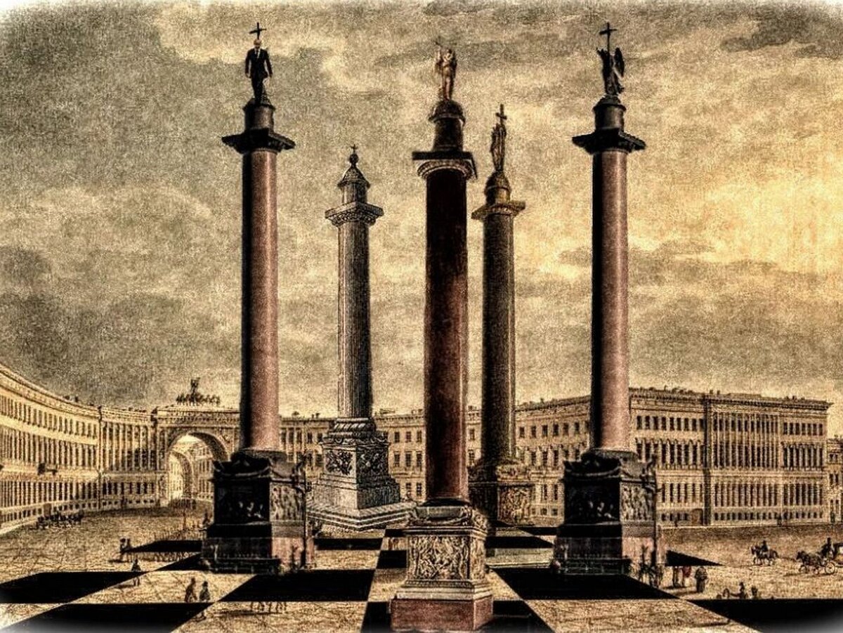 Александровская колонна. Александровская колонна. Монферран. 1834. Дворцовая площадь Александрийская колонна. Александровской колонны (1829—1834) в Санкт-Петербурге. Александровская колонна Монферан.