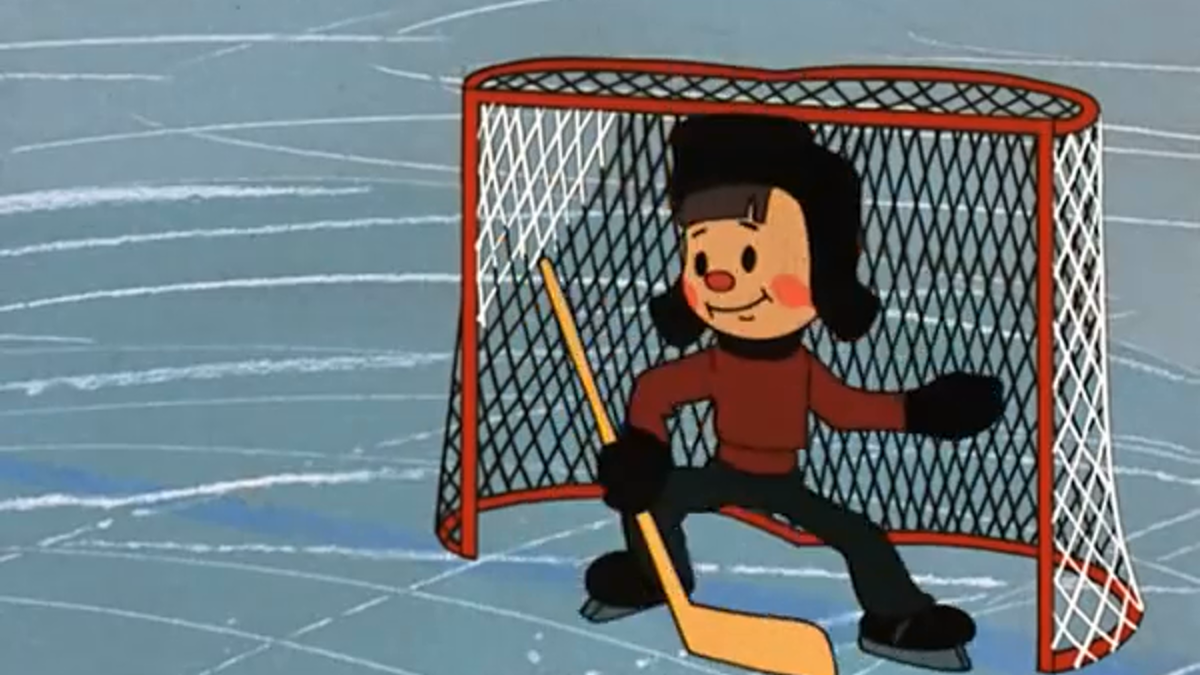 Кадр из мультфильма "Шайбу! Шайбу!", 1964