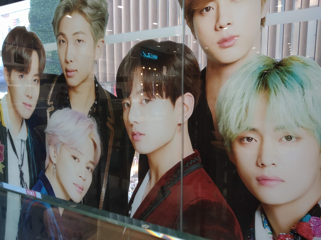 South Korea, Seoul. October 2019. BTS everywhere