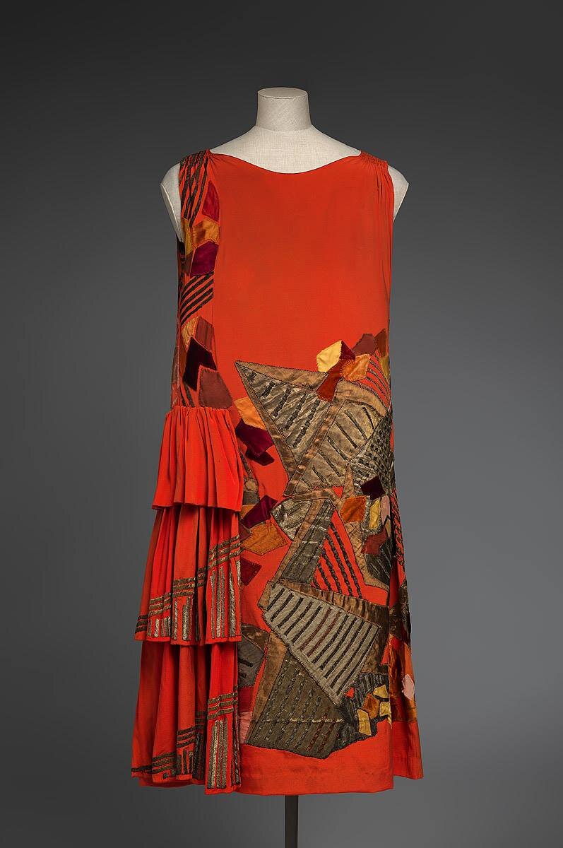 Коктейльное платье французского модного дома Myrbor по эскизу Натальи Гончаровой. Ок. 1924-1925 гг.