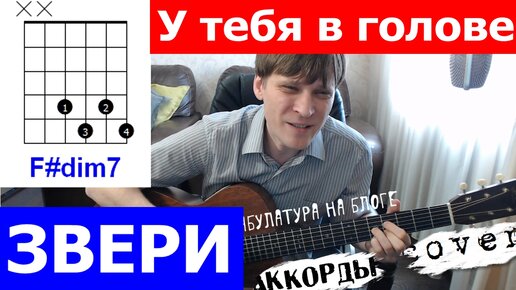 Звери - У тебя в голове аккорды 🎸 кавер табы как играть на гитаре