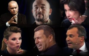 Издание The Insider раскрыло зарплаты 13 главных ведущих  общественно-политических шоу на российских государственных каналах.  Самым высокооплачиваемым оказался Артем Шейнин (ток-шоу «Время покажет»  на Первом канале), который также занимает пост первого заместителя главы  Дирекции социальных и публицистических программ. Его годовой доход  100.000.000 рублей.Журналисты изучили базы Федеральной налоговой службы и выяснили,  сколько телеведущие зарабатывают в год. Авторы материала выразили их  доходы в размере средней российской пенсии — 14 тысяч рублей.Так, ведущий НТВ Андрей Норкин за год заработал 4,3 миллиона рублей, то есть примерно как 25 пенсионеров. Генеральный директор МИА «Россия сегодня» Дмитрий Киселев получал 4,6 миллиона рублей (сумма выплат 27 пенсионерам) от ВГТРК за ведение еженедельной программы «Вести недели».Ведущая программы «Действующие лица» на «России» Наиля Аскер-Заде заработала 6,5 миллиона рублей, это сумма средних пенсий 38 россиян. Сотрудник Рен ТВ Андрей Добров получил почти 7 миллионов рублей (сумма выплат 41 пенсионеру) за ведение авторской передачи  «Добров в эфире». Главный редактор радиостанции “Говорит Москва” Роман Бабаян за работу над шоу «Своя правда» на НТВ получал 12,2 миллиона рублей — как 72 пенсионера.Пара ведущих ток-шоу «60 минут» на «России 1» Евгений Попов и Ольга Скабеева получают примерно по 12,8 миллиона рублей каждый. В издании подсчитали, что это доходы 150 пенсионеров на двоих.В разы больше зарабатывает их коллега Владимир Соловьев. Его официальный годовой доход составляет 52,6 миллиона рублей (как у 310 пенсионеров вместе взятых).В тройку вошли главный редактор канала RT Маргарита Симоньян и ее супруг, ведущий НТВ Тигран Кеосаян.  По данным The Insider, официальная зарплата Симоньян в МИА «Россия  сегодня» составляет 20,4 миллиона рублей, в АНО «ТВ-Новости» (юрлицо RT)  — 16 миллионов. В общей сложности их доход оценен в 156 миллионов рублей. При этом ведущий Первого канала Артем Шейнин получал в год почти 100 миллионов рублей (как 587 пенсионеров вместе взятых). Большинству зрителей он известен по шоу «Время покажет».