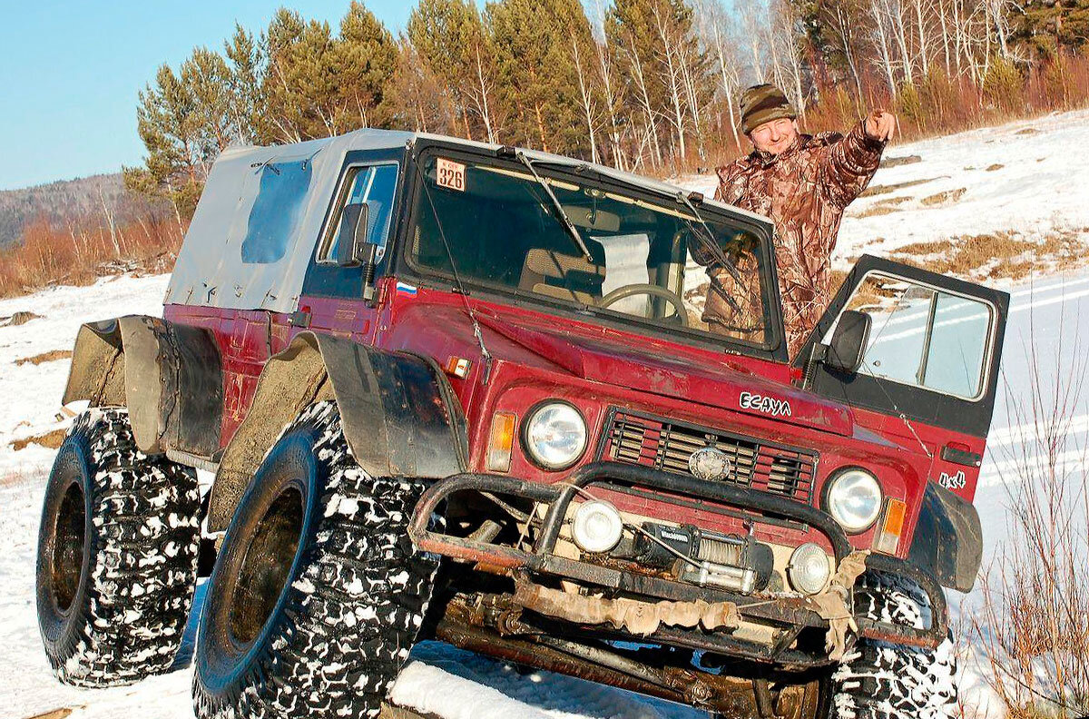 Самодельный внедорожник "Есаул"  построенный Александром Побелянским