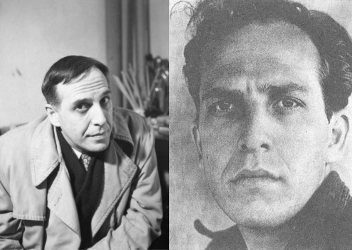 Слева: Филип Гастон в Нью-Йорке в 1952. На снимке справа Гастону 17 лет.