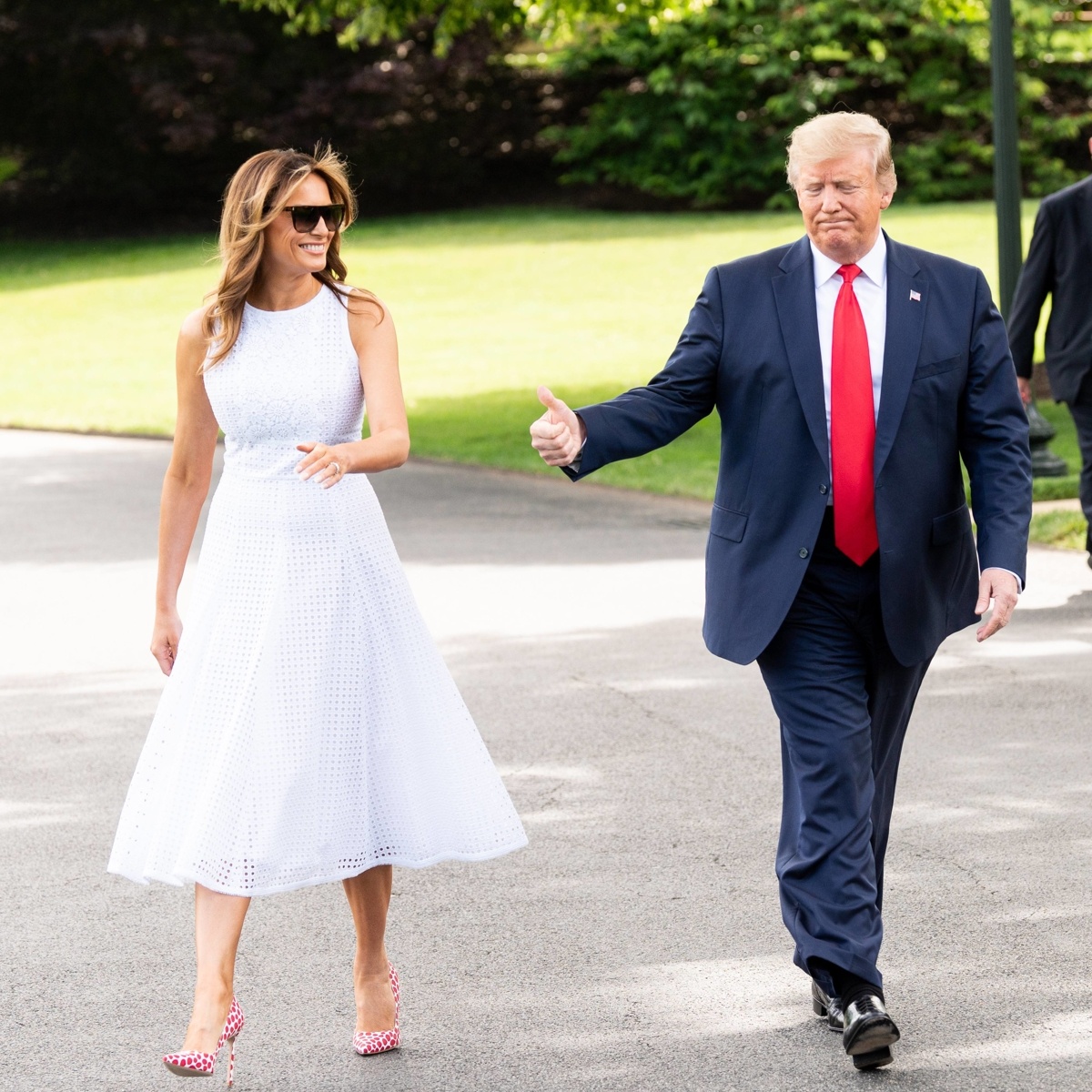 Пока ещё супруги Трампы