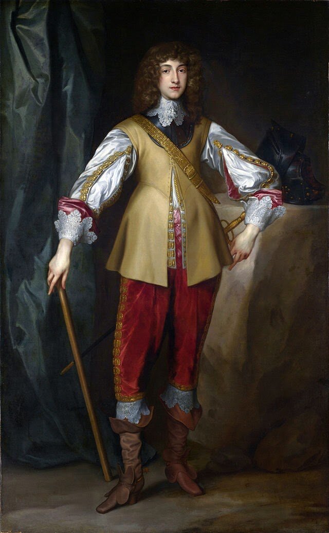 Принц Руперт (Рупрехт) Пфальцский, герцог Камберлендский (1619-1682). Портрет кисти Антониса ван Дейка взят из открытых источников.