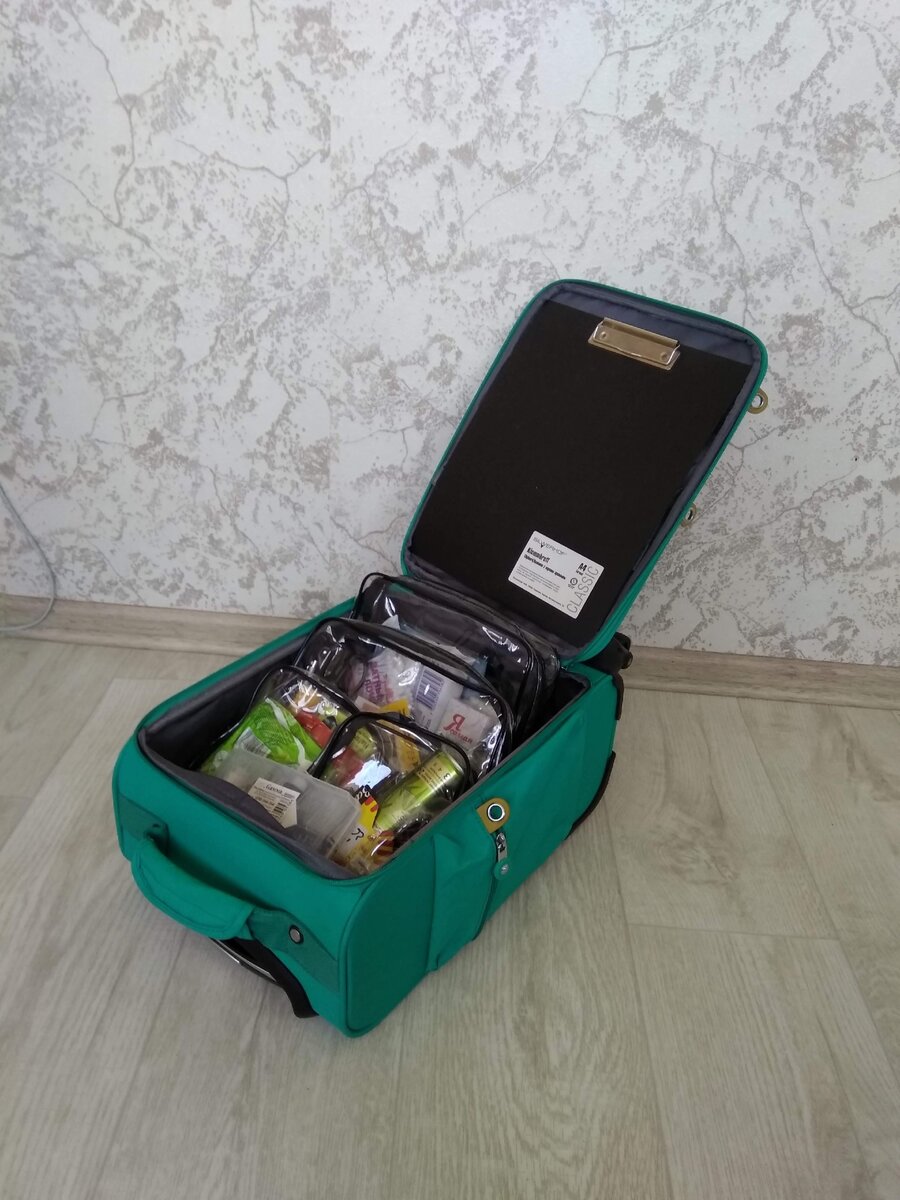 Так выглядит наш рабочий чемодан.