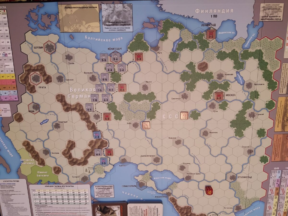 вот так выглядит стартовое положение сторон в компании "Барбаросса"