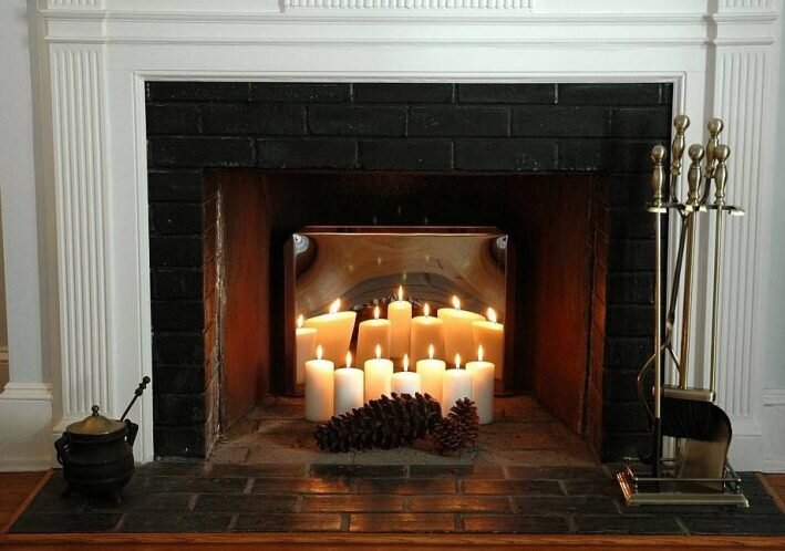 Идеи для создания уютного камина из свечей