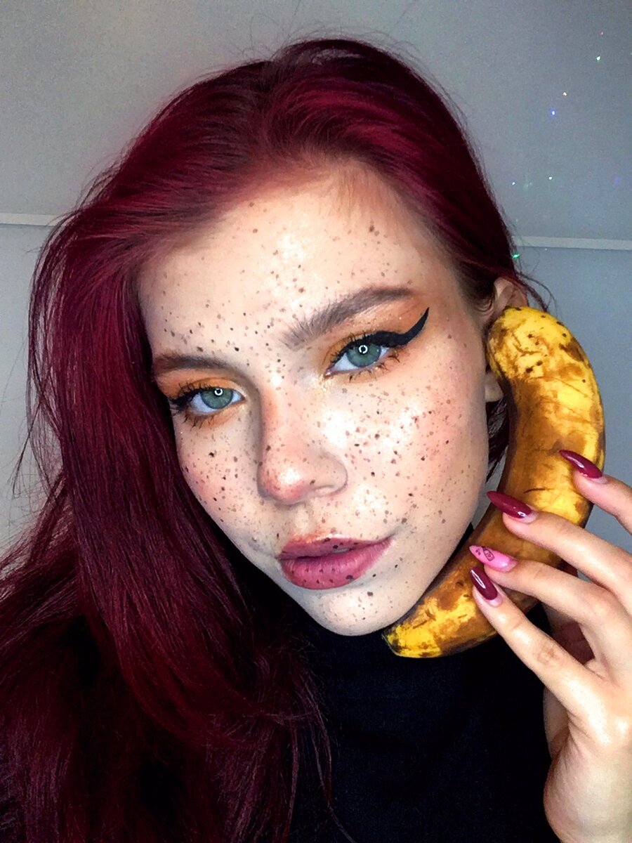 Макияж в образе банана