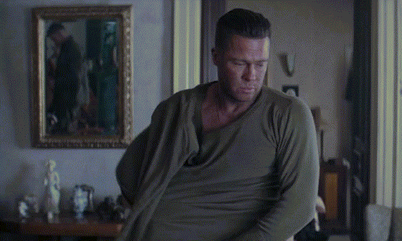 Помните Брэда Пита в фильме "ярость"? Вот он - идеал мужской фигуры в глазах женщин.