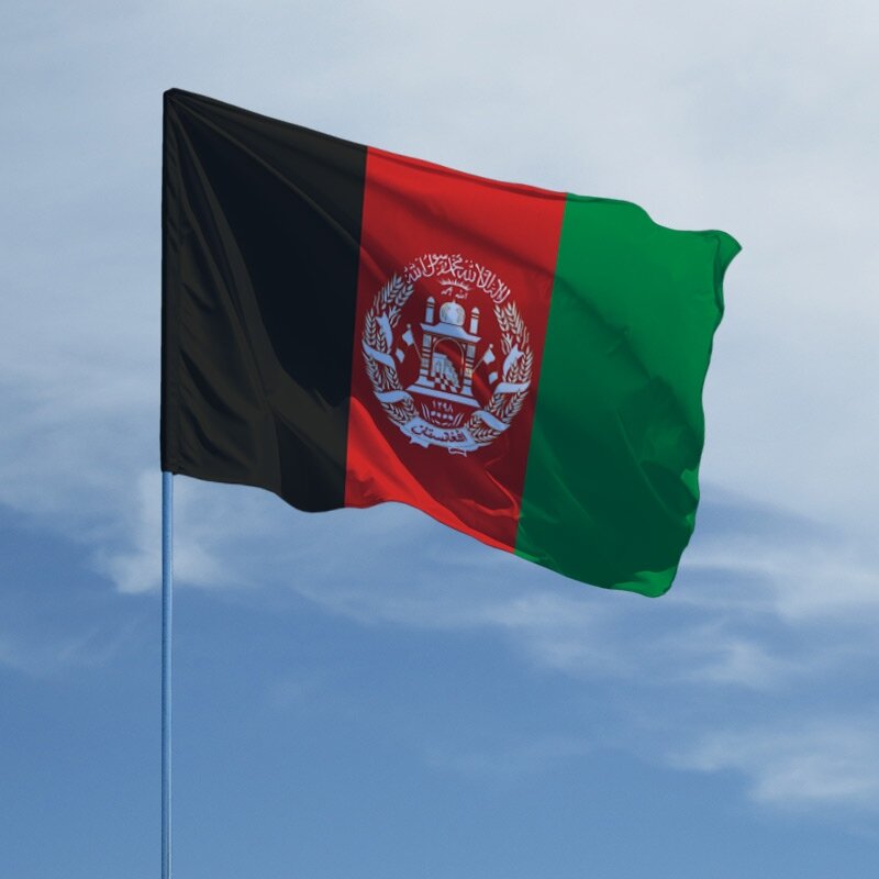 Флаг Афганистана.