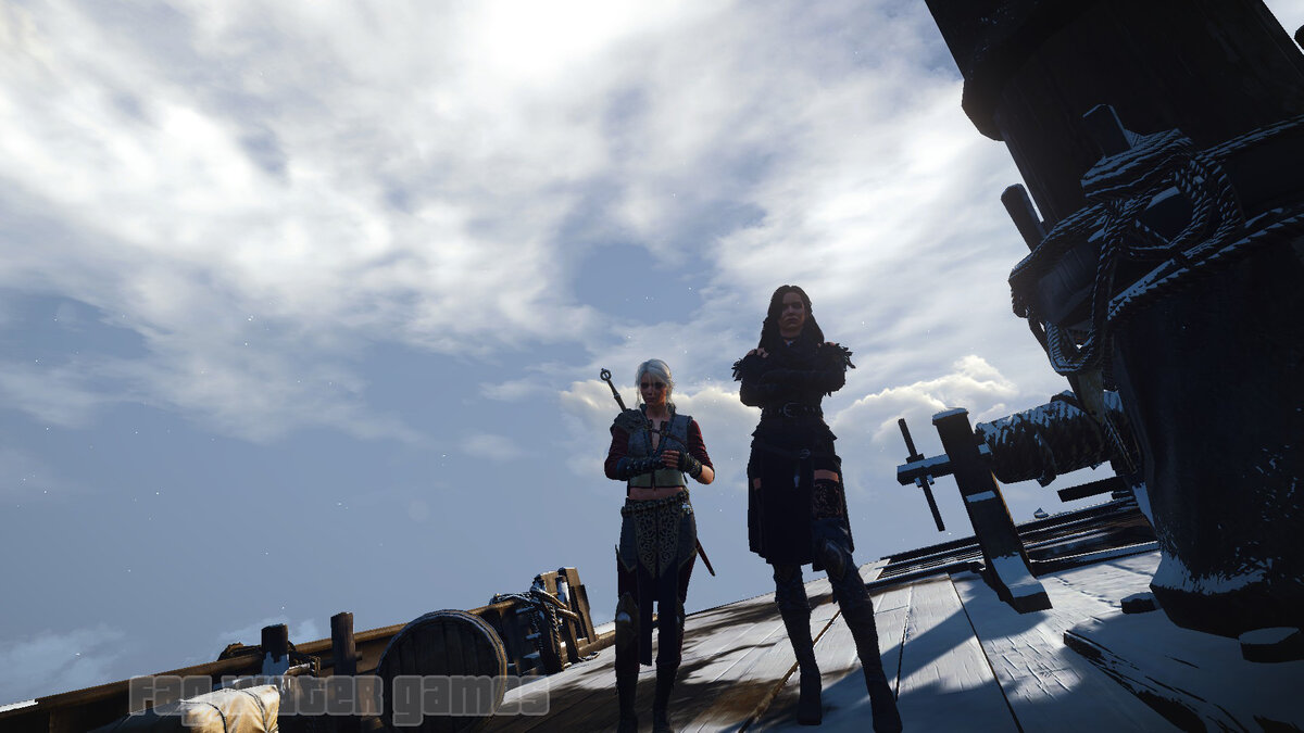 Цири и Йен в квесте "Последнее желание"