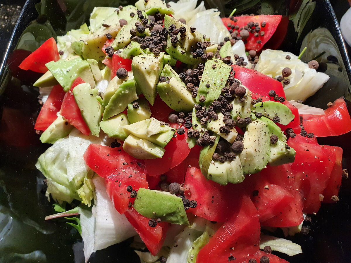 Салат с чёрным перцем