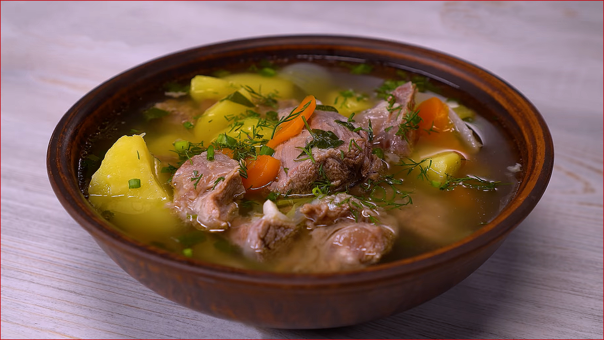Как приготовить сытный и вкусный мясной суп с овощами, простой рецепт.