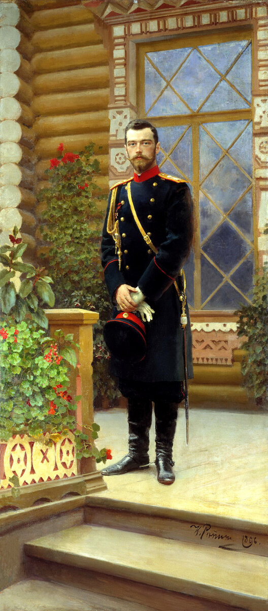 И.Е. Репин. Портрет императора Николая II на крыльце