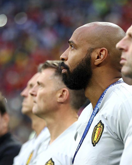 Анри в составе тренерского штаба сборной Бельгии