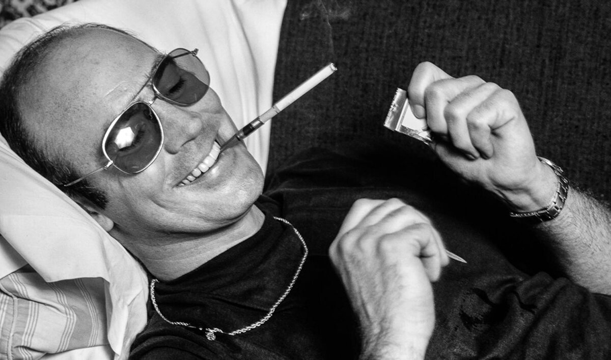 Hunter S. Thompson, 1977. Fotografía por Lynn Goldsmith. 