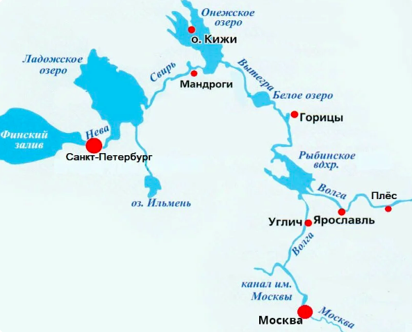 Маршрут Валаам Кижи Мандроги. Волго-Балтийский канал на карте. Москва Углич маршрут. Водный путь из Москвы в Санкт-Петербург на карте.