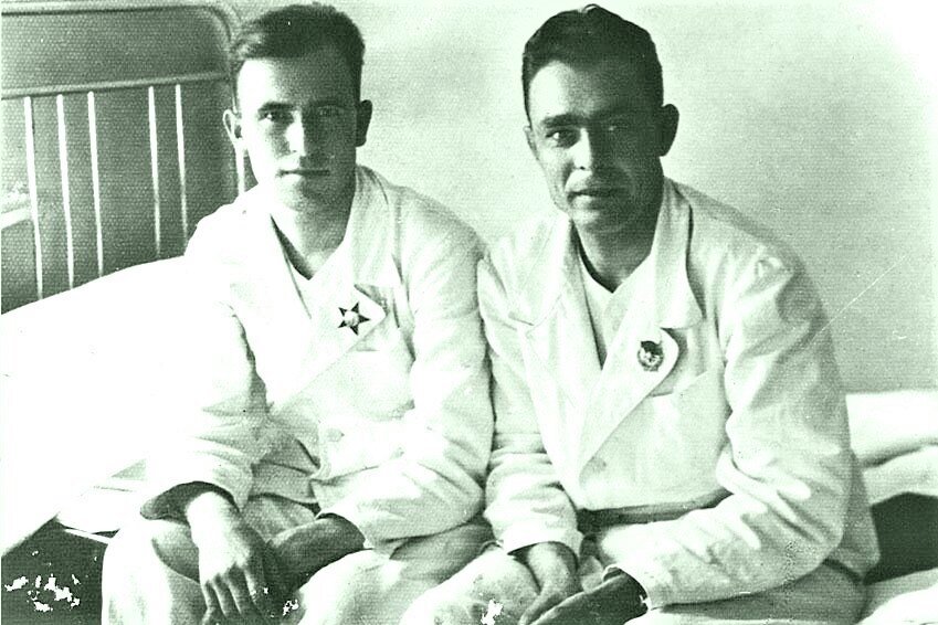 В госпитале после ранения. 1942 год.