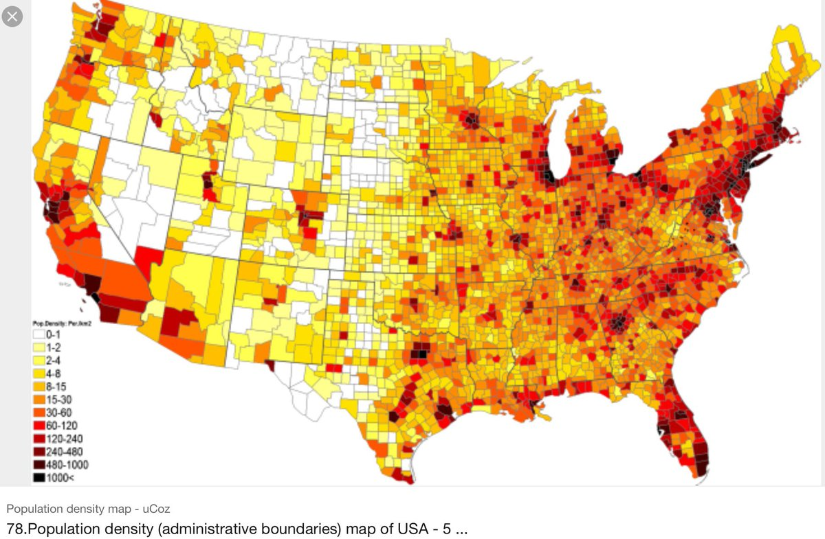 Наибольшая плотность населения северной америки где. Плотность населения США на карте 2020. Карта плотности населения США. Плотность населения Америки на карте. Карта населения США по плотности населения.