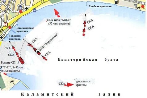 Замысел операции. Схема из свободного доступа.